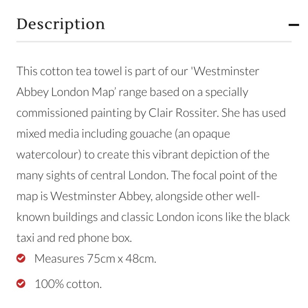 London Tea Towels x2 - Picture 5 of 5